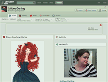 Tablet Screenshot of julibee-darling.deviantart.com