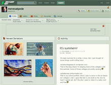 Tablet Screenshot of mevexatpede.deviantart.com