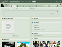 Tablet Screenshot of maikou.deviantart.com