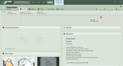Desktop Screenshot of dracoshark.deviantart.com