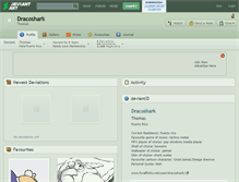 Tablet Screenshot of dracoshark.deviantart.com