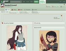 Tablet Screenshot of monsterprincess5.deviantart.com