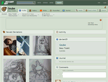 Tablet Screenshot of goube.deviantart.com