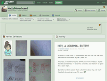 Tablet Screenshot of mattelhoverboard.deviantart.com