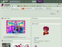 Tablet Screenshot of miluette.deviantart.com