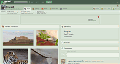 Desktop Screenshot of frog-art.deviantart.com