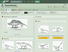 Tablet Screenshot of emperordinobot.deviantart.com