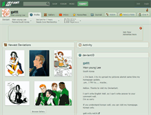 Tablet Screenshot of gattt.deviantart.com