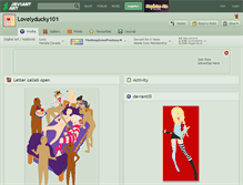 Tablet Screenshot of lovelyducky101.deviantart.com