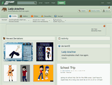 Tablet Screenshot of lady-arachne.deviantart.com