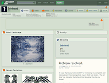 Tablet Screenshot of erinhead.deviantart.com