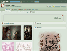 Tablet Screenshot of kokune-yuma.deviantart.com