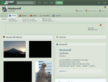 Tablet Screenshot of honshuwolf.deviantart.com