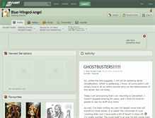 Tablet Screenshot of blue-winged-angel.deviantart.com
