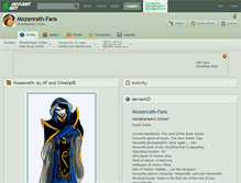 Tablet Screenshot of mozenrath-fans.deviantart.com