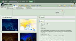 Desktop Screenshot of black-ice-wolf.deviantart.com
