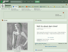 Tablet Screenshot of daranon.deviantart.com