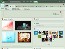 Tablet Screenshot of imaz.deviantart.com