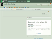 Tablet Screenshot of neonxrubberxducky.deviantart.com