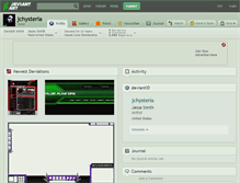 Tablet Screenshot of jchysteria.deviantart.com
