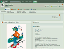 Tablet Screenshot of lazydoodler.deviantart.com