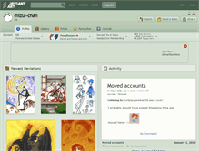 Tablet Screenshot of mizu--chan.deviantart.com