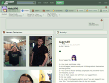 Tablet Screenshot of nekox90.deviantart.com