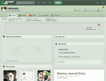 Tablet Screenshot of nekoneko.deviantart.com