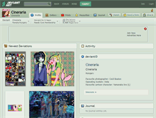 Tablet Screenshot of cineraria.deviantart.com