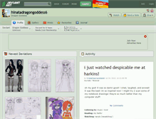 Tablet Screenshot of hinatadragongoddess6.deviantart.com