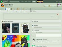 Tablet Screenshot of locadebonito.deviantart.com