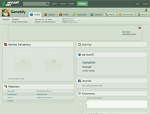 Tablet Screenshot of gameb0y.deviantart.com