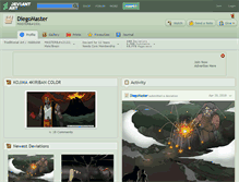 Tablet Screenshot of diegomaster.deviantart.com