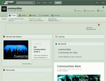 Tablet Screenshot of communities.deviantart.com