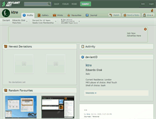 Tablet Screenshot of ktre.deviantart.com