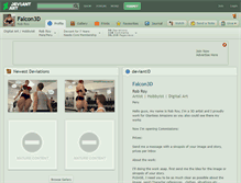 Tablet Screenshot of falcon3d.deviantart.com