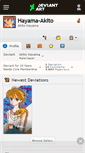 Mobile Screenshot of hayama-akito.deviantart.com