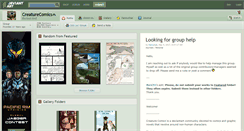 Desktop Screenshot of creaturecomics.deviantart.com