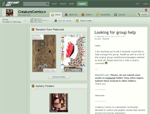 Tablet Screenshot of creaturecomics.deviantart.com