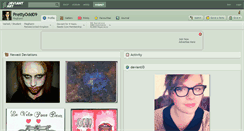 Desktop Screenshot of prettyodd09.deviantart.com