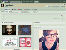 Tablet Screenshot of prettyodd09.deviantart.com