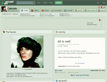 Tablet Screenshot of catrosie.deviantart.com