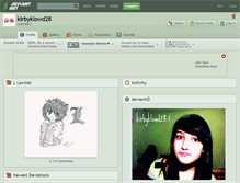 Tablet Screenshot of kirbyklowd28.deviantart.com