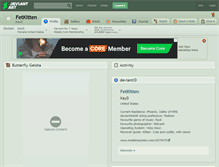 Tablet Screenshot of fetkitten.deviantart.com