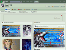 Tablet Screenshot of cloud1995.deviantart.com