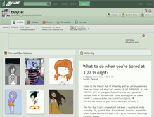 Tablet Screenshot of espycat.deviantart.com