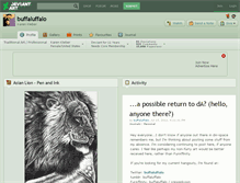 Tablet Screenshot of buffaluffalo.deviantart.com