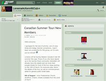 Tablet Screenshot of loreenamckennittclub.deviantart.com