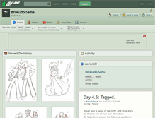 Tablet Screenshot of brokudo-sama.deviantart.com