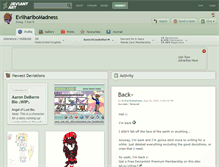 Tablet Screenshot of evilharibomadness.deviantart.com